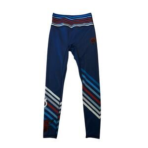 Women S Peloton x Pop Active Popactive Blue Pick Up Lines Stripe Leggings Pants